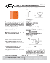 Thumbnail of document Manual - Series SLD Single channel leak detection relay